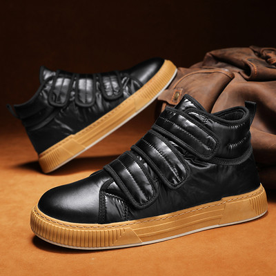 Bărbați ocazional pantofi pentru bărbați pantofi înalți pentru bărbați pantofi cu curea elastică pantofi vulcanizați din cauciuc Slip on primăvară toamnă Tenis masculin