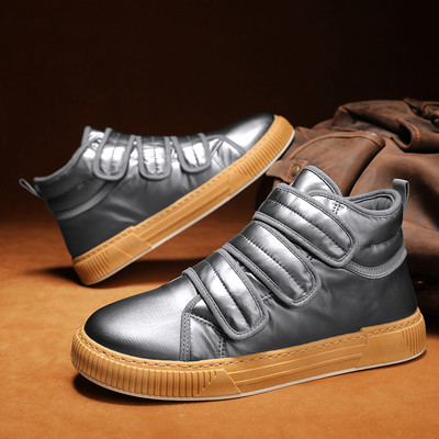 Bărbați ocazional pantofi pentru bărbați pantofi înalți pentru bărbați pantofi cu curea elastică pantofi vulcanizați din cauciuc Slip on primăvară toamnă Tenis masculin