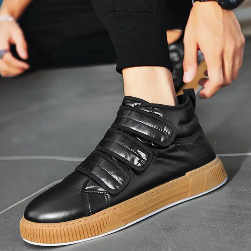 Bărbați ocazional pantofi pentru bărbați pantofi înalți pentru bărbați pantofi cu curea elastică pantofi vulcanizați din cauciuc Slip on primăvară toamnă Tenis masculin