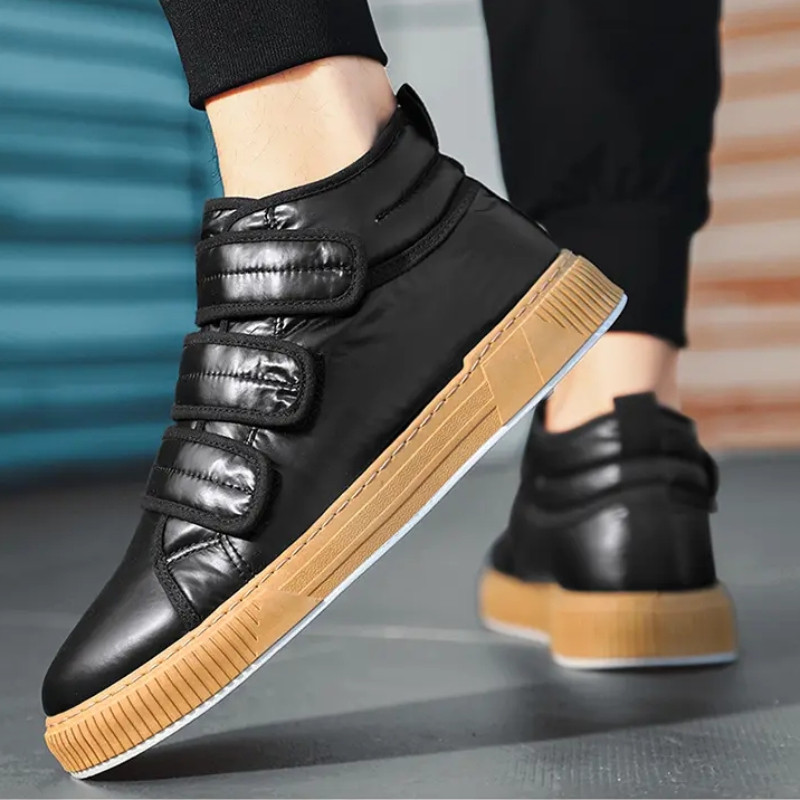 Bărbați ocazional pantofi pentru bărbați pantofi înalți pentru bărbați pantofi cu curea elastică pantofi vulcanizați din cauciuc Slip on primăvară toamnă Tenis masculin