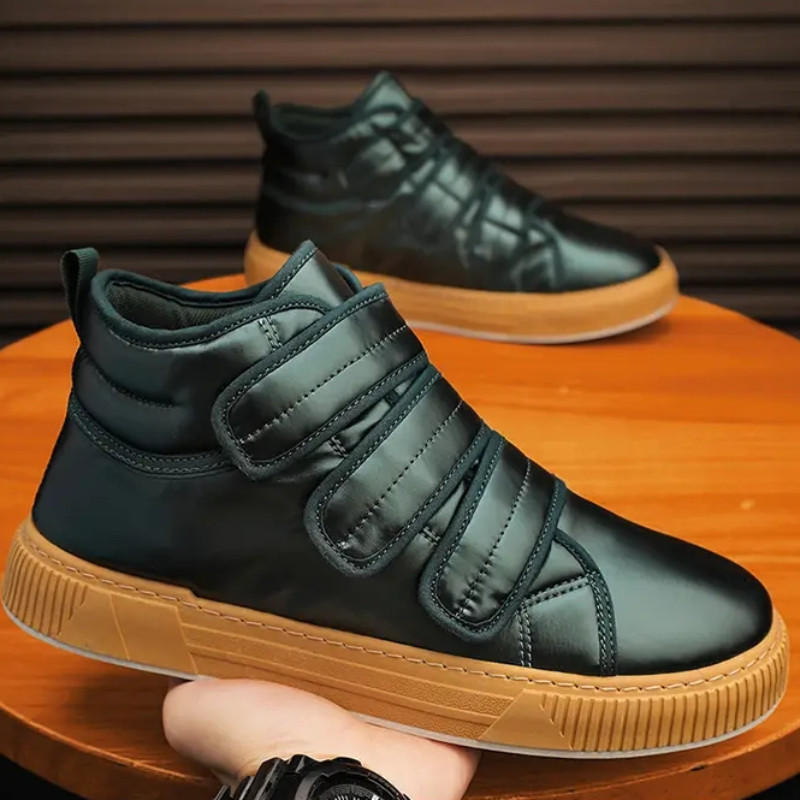 Bărbați ocazional pantofi pentru bărbați pantofi înalți pentru bărbați pantofi cu curea elastică pantofi vulcanizați din cauciuc Slip on primăvară toamnă Tenis masculin