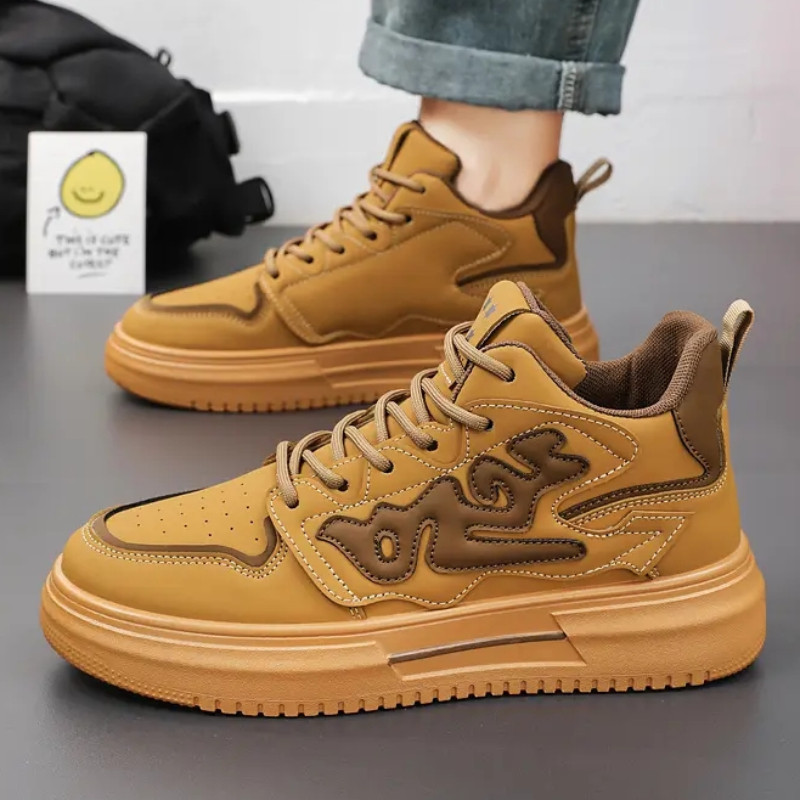 Modni alati Muške cipele Jesenske ležerne tenisice na vezanje Radne cipele na otvorenom Platforma Neklizajuće cipele za planinarenje za muškarce Krossovki