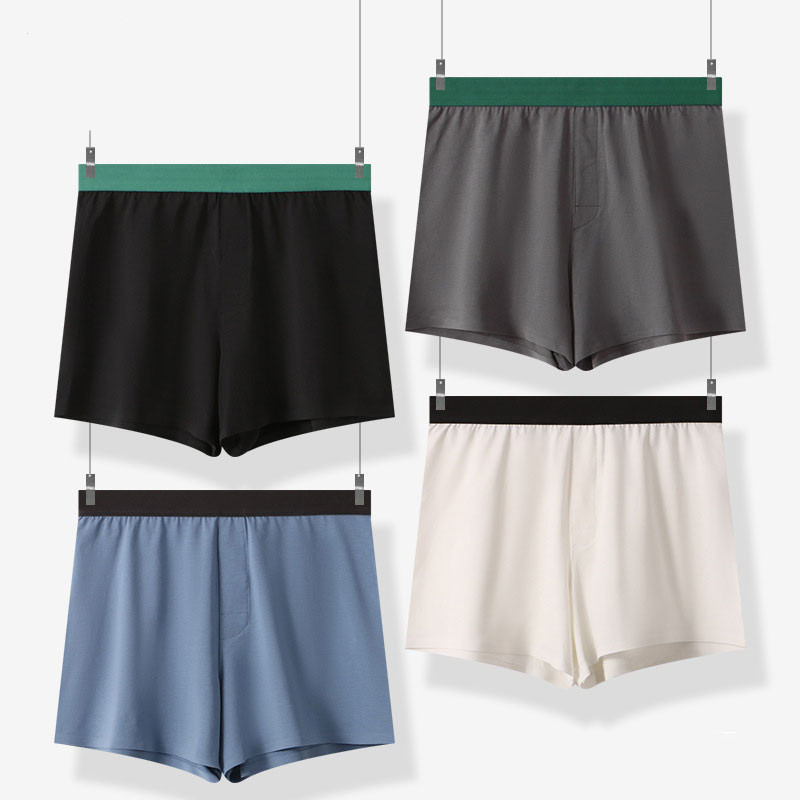 Vyriški apatiniai bokseriniai šortai Laisvalaikio modalinės medvilnės miegui apatinės kelnaitės Laisvos, patogios namų aprangos Didelio dydžio plonos arrow kelnaitės