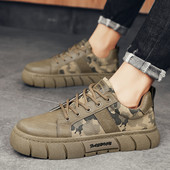 Kamuflažne cipele za muškarce Jesenska platforma Pustinjska cipela Vanjske visoke cipele Muške gležnjače Debele tenisice Zapatillas De Deporte