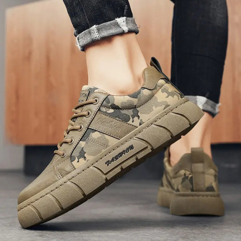 Kamuflažne cipele za muškarce Jesenska platforma Pustinjska cipela Vanjske visoke cipele Muške gležnjače Debele tenisice Zapatillas De Deporte