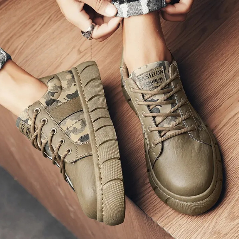 Kamuflažne cipele za muškarce Jesenska platforma Pustinjska cipela Vanjske visoke cipele Muške gležnjače Debele tenisice Zapatillas De Deporte