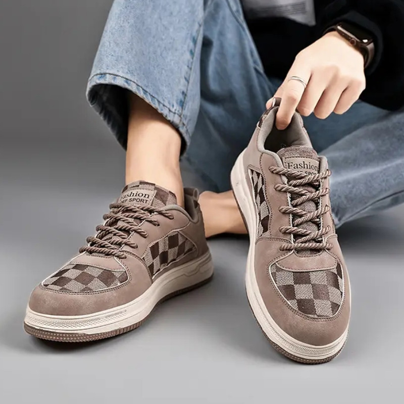 Laisvalaikiai sportbačiai Vyriški riedlenčių batai dizainerio madingi vaikščiojimo kvėpuojantys sportiniai batai Nauji vulkanizuoti batai Vyras Tenis Masculino