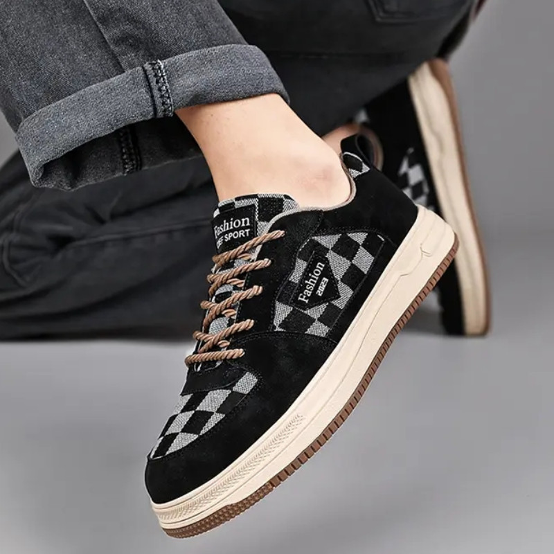 Laisvalaikiai sportbačiai Vyriški riedlenčių batai dizainerio madingi vaikščiojimo kvėpuojantys sportiniai batai Nauji vulkanizuoti batai Vyras Tenis Masculino