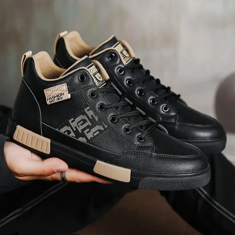 2023. Nove muške visoke jednostavne temperamentne kožne cipele za slobodno vrijeme za muškarce Lagane britanske divlje trendi cipele Tenis Masculino