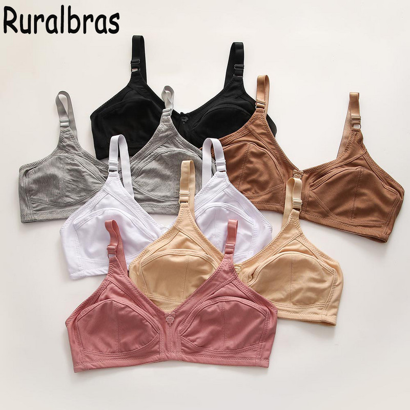 Ruralbras jednobojni grudnjaci za žene Push Up 52F 50E 48F 48E 48D 46F 46E 46D 46C 44F 44E 44D 44C 42F 42D 42C 40E 40D 40C 38E 38D 36D
