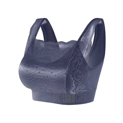 Nové čipkované nestopové zavinovacie trubicové topy v štýle vesty pre dámy bez oceľového krúžku, protisvetlové sexy dámske športové podprsenky s podložkou