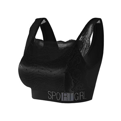 Nové čipkované nestopové zavinovacie trubicové topy v štýle vesty pre dámy bez oceľového krúžku, protisvetlové sexy dámske športové podprsenky s podložkou