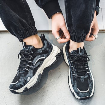 2023 г. Нови нехлъзгащи се спортни обувки за мъже Модерни многофункционални татко обувки Студентски модни обувки за мъже Tênis Couro Masculino