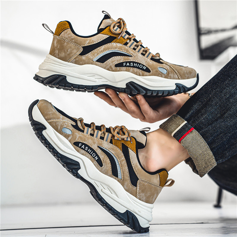 2023. Nova neklizajuća sportska obuća za trčanje za muškarce Trendi svestrane cipele za tate Studentske modne cipele za muškarce Tênis Couro Masculino