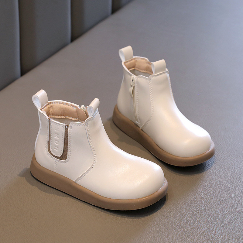 Dizajnerske marke Dječje čizme za djevojčice Klasične crne bež čizme za djevojčice Dječja večernja zabava Jesen Zima Svečane dječje cipele za djevojčice G09152