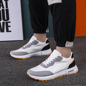 Pánske bežecké topánky jar 2023, ľahké módne tenisky, rôzne farby, šnurovacie balerínky, priedušné outdoorové bežecké topánky, topánky na bežné nosenie