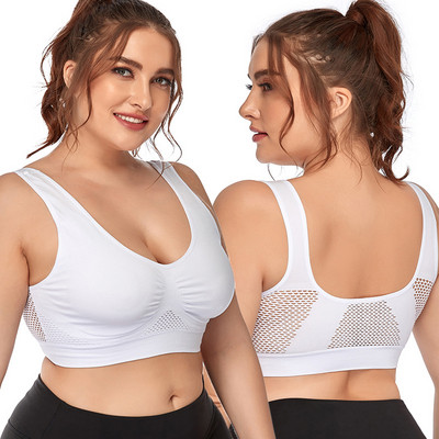 Sportski grudnjaci za žene Yoga Plus Large Big Size Ladies Pamuk Bralette Mujer Gornje donje rublje Podstavljeni Fitness Running Brasiere
