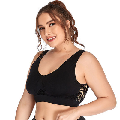 Sportski grudnjaci za žene Yoga Plus Large Big Size Ladies Pamuk Bralette Mujer Gornje donje rublje Podstavljeni Fitness Running Brasiere