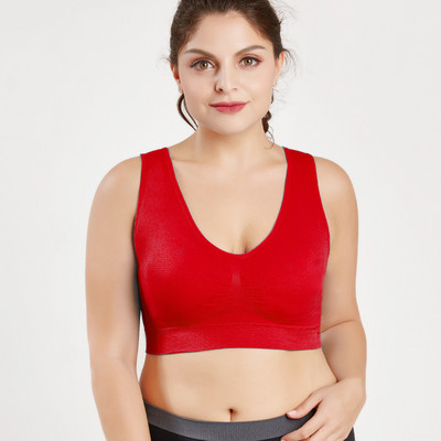 Sportski grudnjaci za žene Yoga Plus Large Big Size Ladies Pamuk Bralette Mujer Gornje donje rublje Podstavljeni Fitness Running Brasiere
