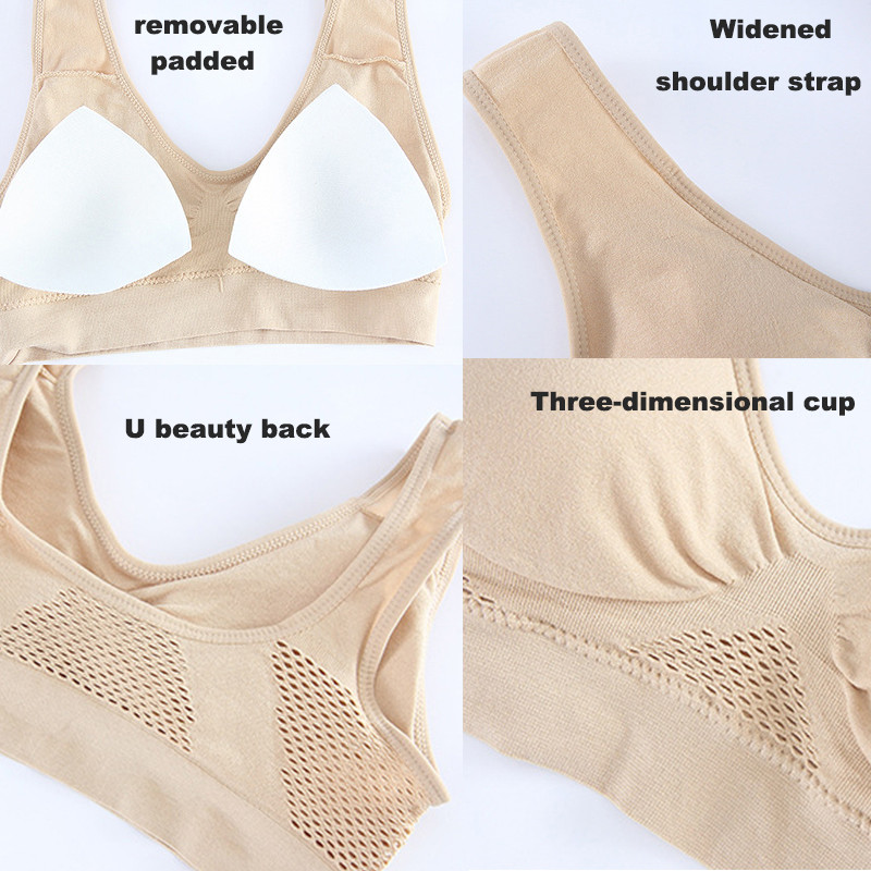 Sportski grudnjaci za žene Yoga Plus Large Big Size Ladies Pamuk Bralette Mujer Gornje donje rublje Podstavljeni Fitness Running Brasiere