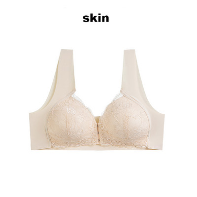 Sutien sexy cu închidere frontală din dantelă Sutien de dimensiuni mari Lenjerie de corp Push Up Crop Top M-5XL Sutien fără sudură Lenjerie pentru femei