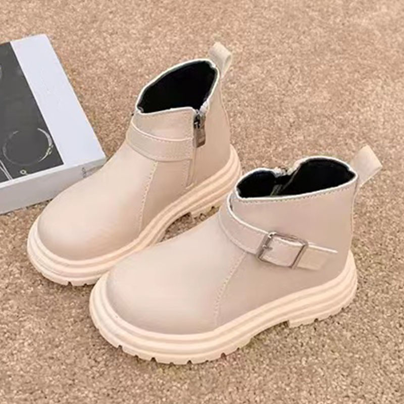 Proljetne jesenske dječje čizme za djecu, djevojčice, modne dječje čizme s remenom oko gležnja, dječje čizme s platformom u engleskom stilu, dječje školske cipele F11064