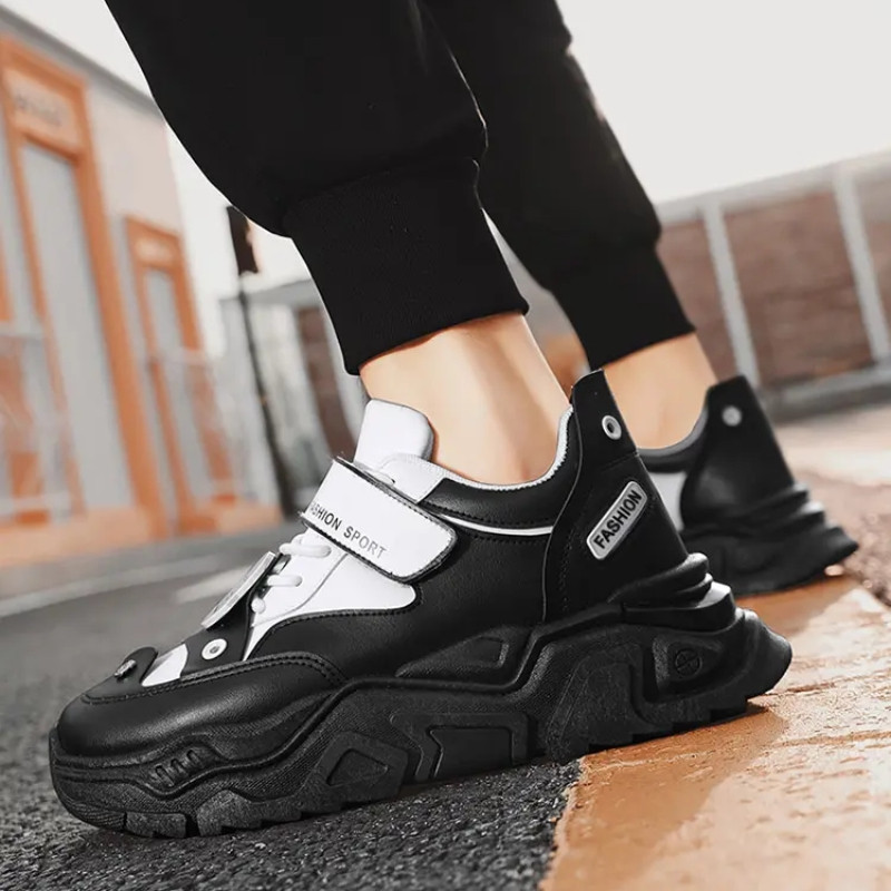 2023 m. pavasario ruduo Vyriški batai Dizainerė madinga lauko žygių laisvalaikio batai Lengvi neslystantys vyriški stambūs sportbačiai Zapatos De Hombre