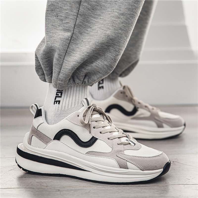 2023 m. vyriški batai rudeniniai nauji plokšti, kvėpuojantys madingi suvarstomi sportbačiai vyriški, patogūs sportiniai lauko bėgimo bateliai, vyriški Tenis Masculino