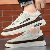 Nauji vyriški batai, odiniai laisvalaikio batai, žvejo sportbačiai, lauko sporto platforma, prabangūs teniso treniruokliai, vyriški batai Кроссовки