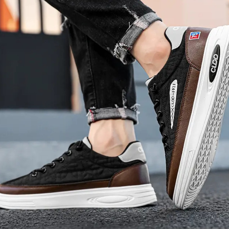 Nauji vyriški batai, odiniai laisvalaikio batai, žvejo sportbačiai, lauko sporto platforma, prabangūs teniso treniruokliai, vyriški batai Кроссовки