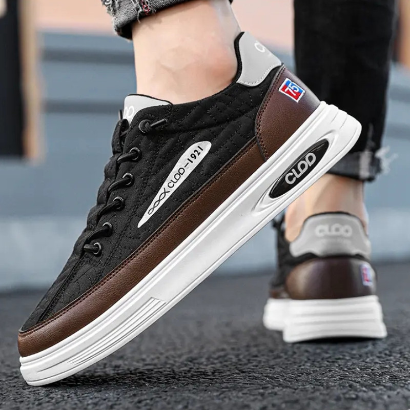 Nauji vyriški batai, odiniai laisvalaikio batai, žvejo sportbačiai, lauko sporto platforma, prabangūs teniso treniruokliai, vyriški batai Кроссовки