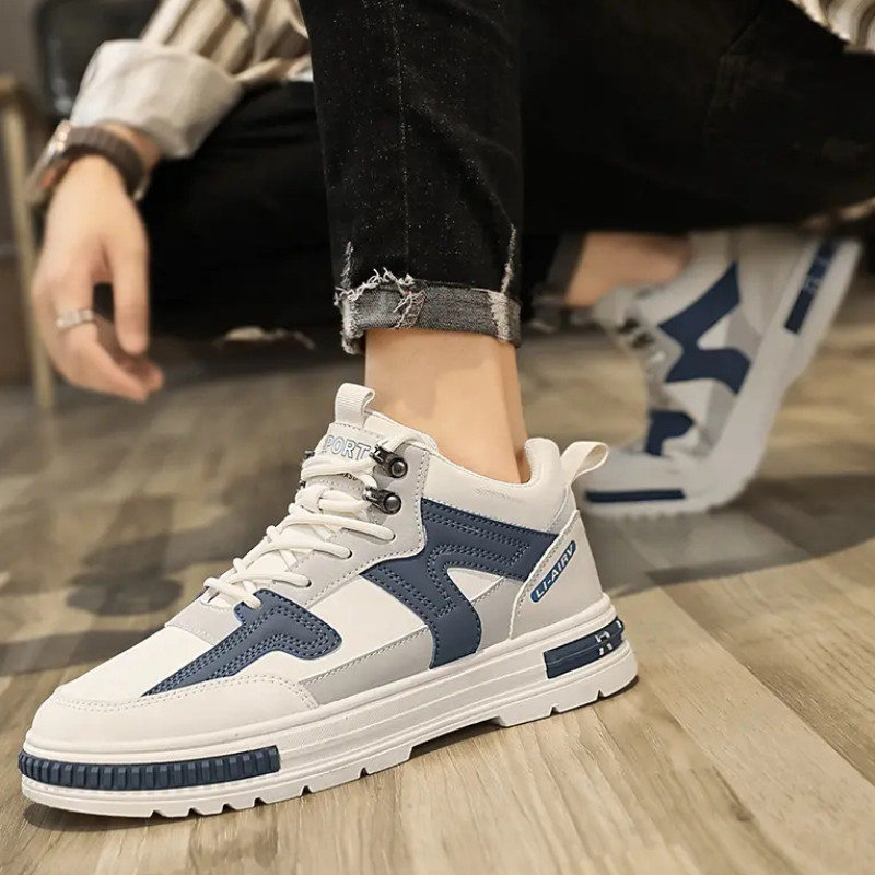 2023 m. Nauji vyriški laisvalaikio batai Aukštos kokybės lentiniai batai kvėpuojantys sportbačiai Vyriški vaikščiojimo batai Madingi vyriški batai Tenis Masculino