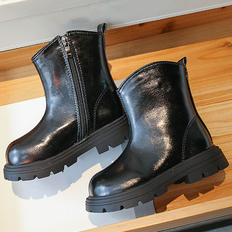 2023 Cizme noi pentru fete, negru maro, anti-alunecare, modă pentru copii, versatilă, moale, stil britanic, cizme înalte de prințesă pentru copii G09262