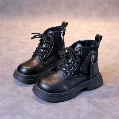 Nove dizajnerske patchwork dječje čizme za gležnjeve, modne bočne cipele s debelim dnom i platformom, moderne kratke čizme za djevojčice i dječake G09161