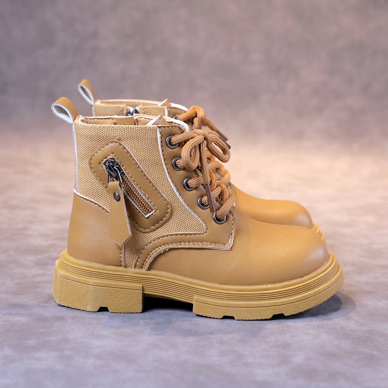 Nove dizajnerske patchwork dječje čizme za gležnjeve, modne bočne cipele s debelim dnom i platformom, moderne kratke čizme za djevojčice i dječake G09161