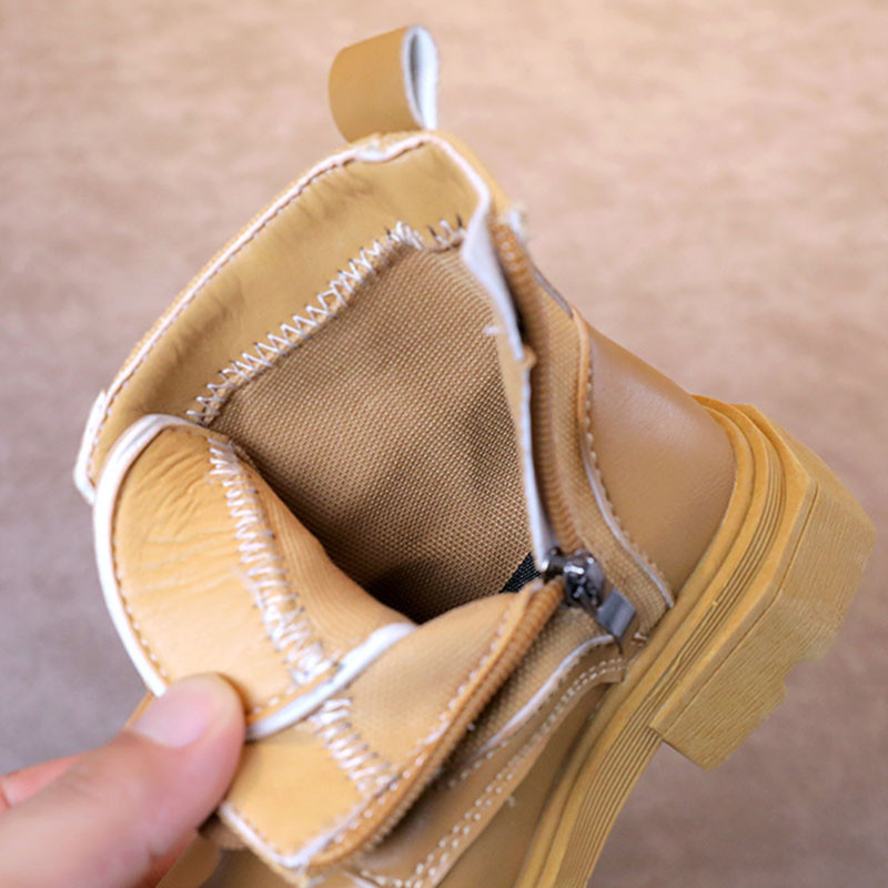 Nove dizajnerske patchwork dječje čizme za gležnjeve, modne bočne cipele s debelim dnom i platformom, moderne kratke čizme za djevojčice i dječake G09161