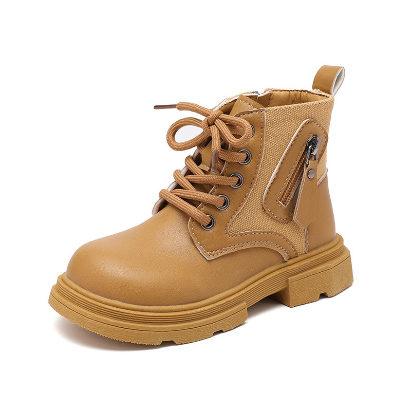 Nove dizajnerske patchwork dječje čizme za gležnjeve, modne bočne cipele s debelim dnom i platformom, moderne kratke čizme za djevojčice i dječake G09161