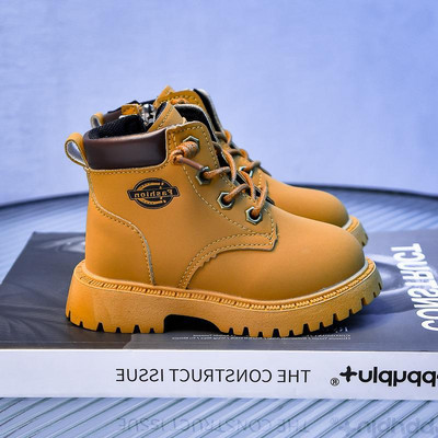 Anglijos stiliaus Batai Vaikams Mergaitėms Gražūs Koviniai Batai Vaikiški trumpi batai berniukui Naujausi pavasario rudens mokykliniai batai G09211