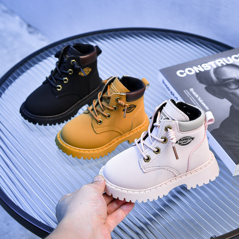 Anglijos stiliaus Batai Vaikams Mergaitėms Gražūs Koviniai Batai Vaikiški trumpi batai berniukui Naujausi pavasario rudens mokykliniai batai G09211