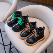 Όμορφα παιδικά κοντές μπότες Αγγλία Styte Pretty Silhouette Παπούτσια για κορίτσια Baby Boy Fall Student Platform Boots School G08223