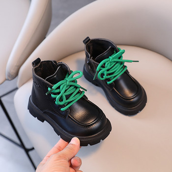 Όμορφα παιδικά κοντές μπότες Αγγλία Styte Pretty Silhouette Παπούτσια για κορίτσια Baby Boy Fall Student Platform Boots School G08223