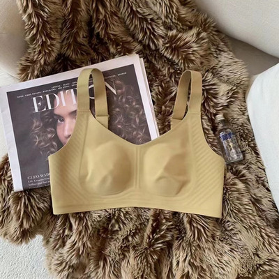 Velike grudi koje pokazuju malo donje rublje Ženski ljetni ultratanki bešavni zečji uši Veliki grudnjak za smanjenje grudi