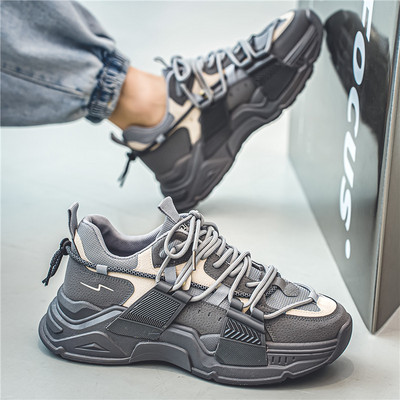 Noi de primăvară Daddy Pantofi Platformă Pantofi sport bărbați Femeie Pantofi invizibil pentru creșterea înălțimii Campus Student Tenis Masculino