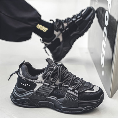 Noi de primăvară Daddy Pantofi Platformă Pantofi sport bărbați Femeie Pantofi invizibil pentru creșterea înălțimii Campus Student Tenis Masculino