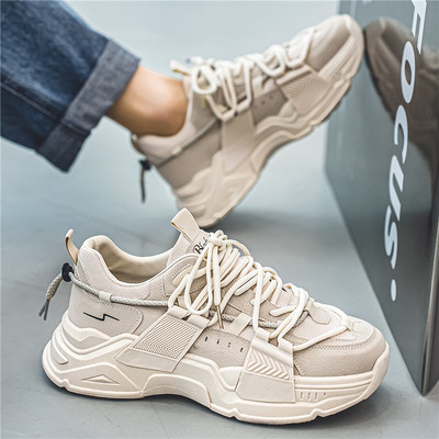 Noi de primăvară Daddy Pantofi Platformă Pantofi sport bărbați Femeie Pantofi invizibil pentru creșterea înălțimii Campus Student Tenis Masculino