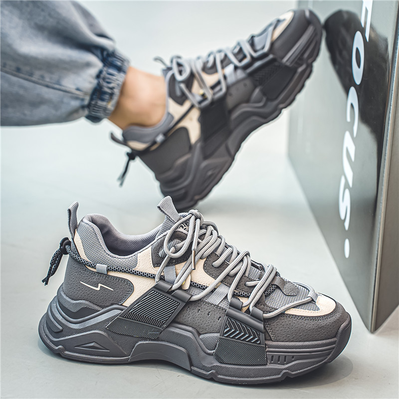 Noi de primăvară Daddy Pantofi Platformă Pantofi sport bărbați Femeie Pantofi invizibil pentru creșterea înălțimii Campus Student Tenis Masculino