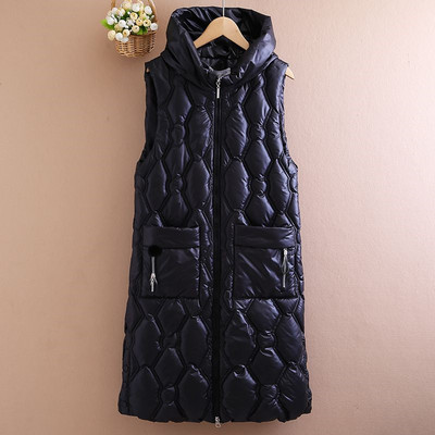 Jesenná zimná dámska vesta bez rukávov, teplá bunda, stredne dlhá bavlnená vesta, nové dámske vrchné oblečenie, ležérne topy, Chaleco Mujer, 5XL