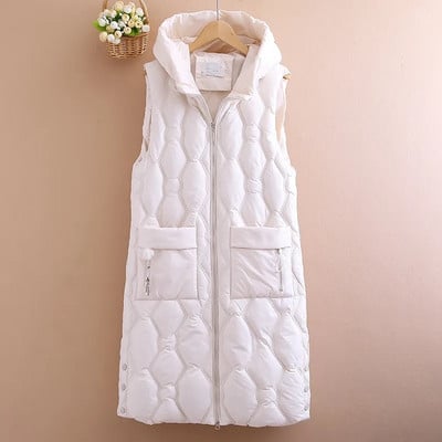 Jesenná zimná dámska vesta bez rukávov, teplá bunda, stredne dlhá bavlnená vesta, nové dámske vrchné oblečenie, ležérne topy, Chaleco Mujer, 5XL