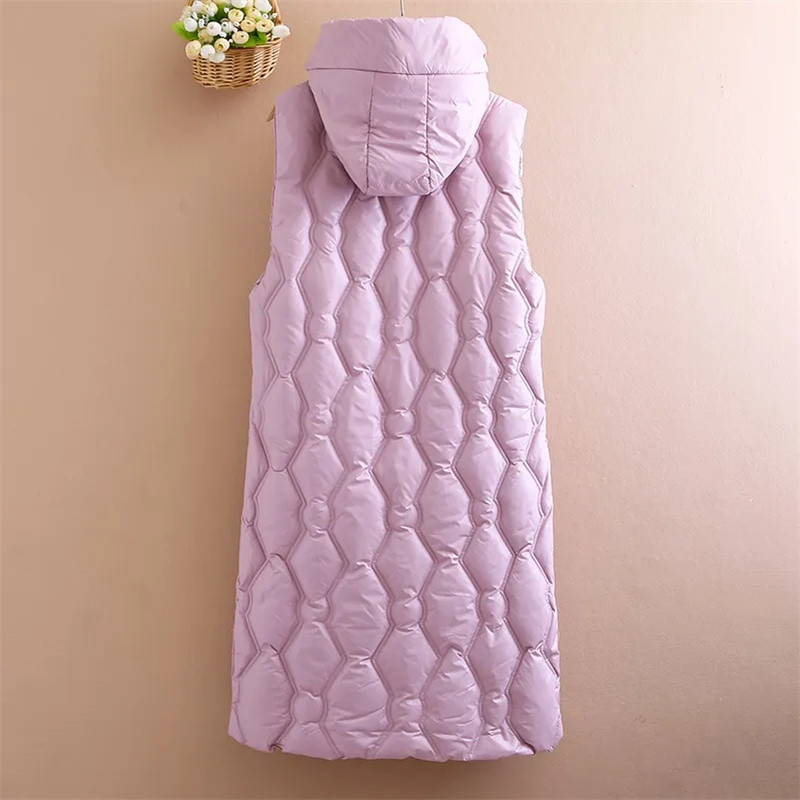 Jesenná zimná dámska vesta bez rukávov, teplá bunda, stredne dlhá bavlnená vesta, nové dámske vrchné oblečenie, ležérne topy, Chaleco Mujer, 5XL