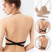 Ανοιχτό στηθόδεσμο Halter Bralette Τρίγωνο σουτιέν Γυναικεία γυμνά εσώρουχα Εσώρουχα σουτιέν Σέξι εξώπλατα εσώρουχα BH Soutien Gorge
